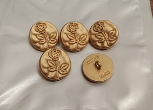 Boutons embossés Rose